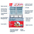 Vente chaude vitrine de la crème glacée / congélateur d&#39;affichage à la crème glacée
